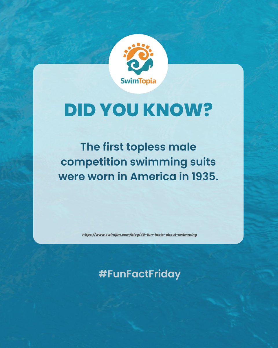 Did you know? 🔥 #FunFactFriday #SwimTopia #SwimTeamSoftware #SwimMeetSoftware #SummerSwim #SummerSwimTeams #SummerSwimLeagues #SummerSwimMeets #MeetMaestro