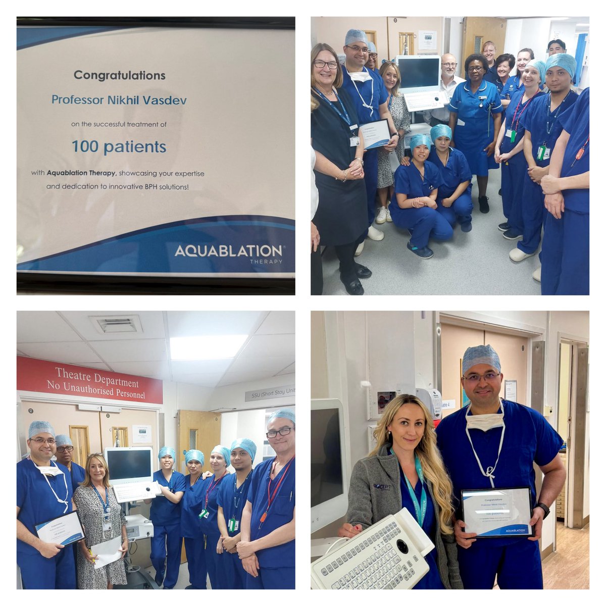 Prof Nikhil Vasdev (@nikhilvasdevuro) on Twitter photo 100 Aquablations done and great to see patients really benefitting from this technology. A big thank you to my team at <a href="/ramsayhealthUK/">ramsayhealthuk</a> Pinehill Hosptial,Hitchin 🇬🇧 and <a href="/PROCEPTRobotics/">PROCEPT BioRobotics</a> for all the support. 100 Aquablations done and great to see patients really benefitting from this technology. A big thank you to my team at <a href="/ramsayhealthUK/">ramsayhealthuk</a> Pinehill Hosptial,Hitchin 🇬🇧 and <a href="/PROCEPTRobotics/">PROCEPT BioRobotics</a> for all the support.