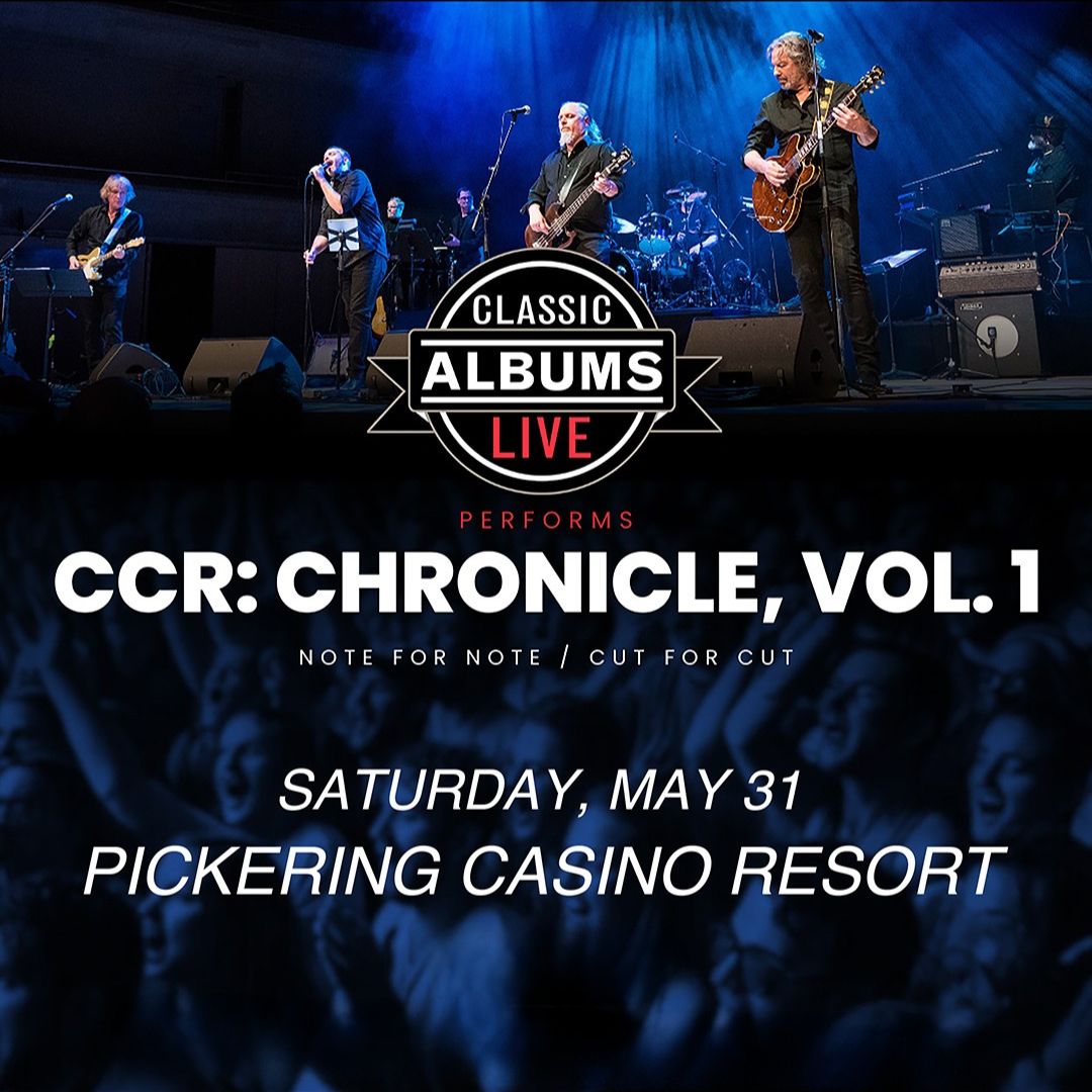 Experience the music of Creedence Clearwater Revival like never before - note for note, cut for cut. Classic Albums Live brings together world-class musicians to perform legendary albums with stunning precision and passion.

🎸 "Bad Moon Rising"
🎤 "Have You Ever Seen the Rain?"