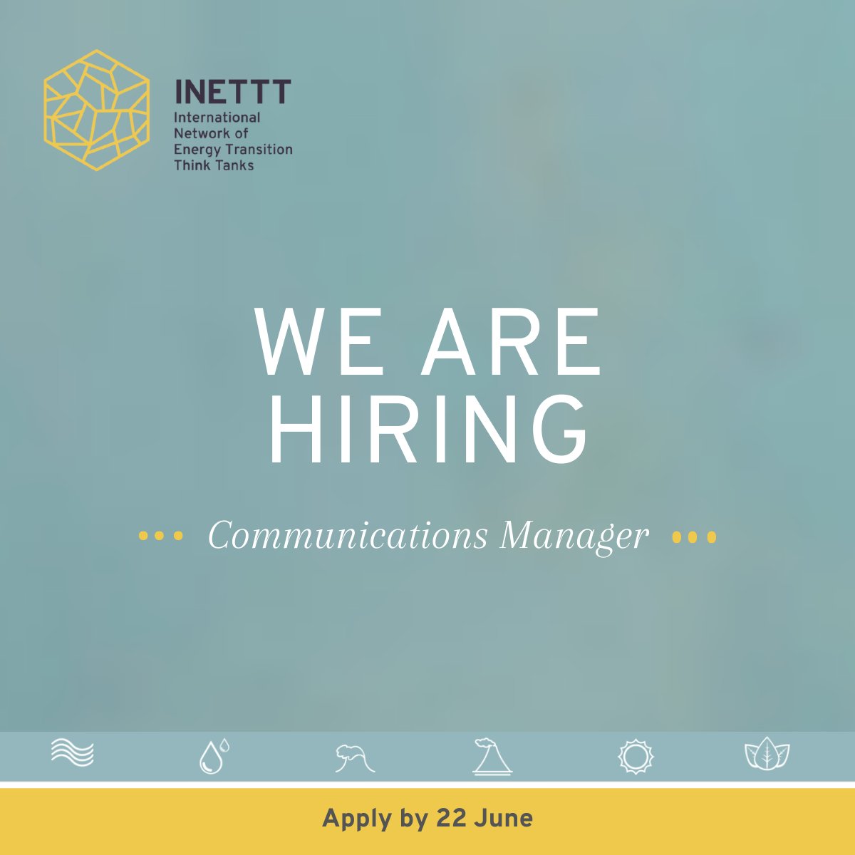 🌍 We're hiring a Communications Manager in Berlin to support INETTT’s global work connecting think tanks on the frontlines of the #energytransition.

💬 Strong writing, international comms experience &amp; climate/energy know-how? Apply by 22 June 👉 agora-thinktanks.jobs.personio.com/job/2122971?di…