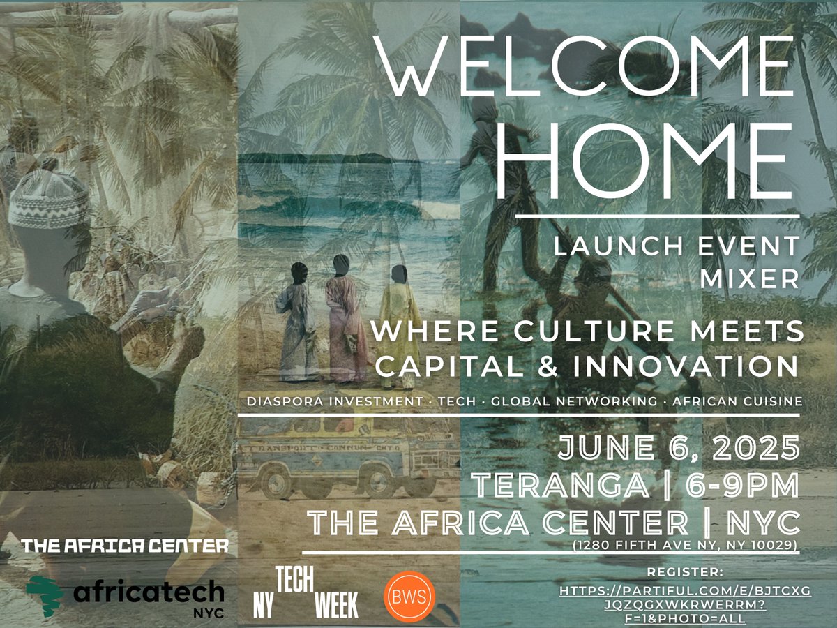 We're launching during <a href="/Techweek_/">Tech Week</a> w/ <a href="/a16zcrypto/">a16z crypto</a>! 150+ innovators, investors, and global changemakers are meeting in Harlem to celebrate culture, ownership &amp; the African diaspora. 
🗓️ June 6 
📷<a href="/TheAfricaCenter/">TheAfricaCenter</a>
RSVP: bit.ly/welcomehome-la…
 #WelcomeHomeLand #NYTechWeek2025