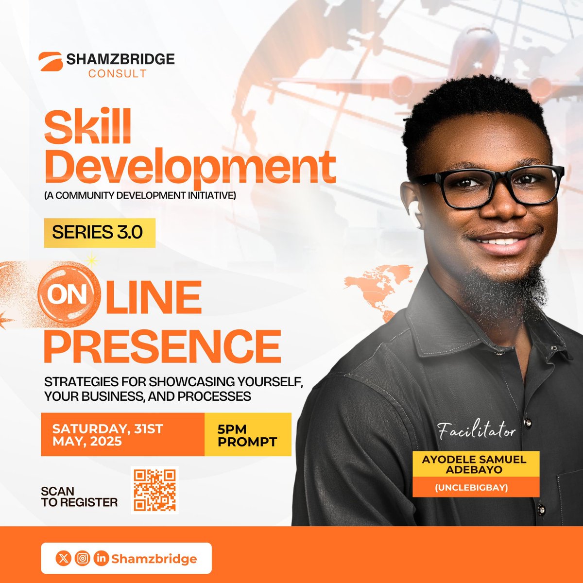 Shamzbridge (@shamzbridge) on Twitter photo #TGIF
In today’s digital age, having a strong online presence is a valuable skill.
Join us on Saturday, May 31st at 5 PM for an exciting session with <a href="/unclebigbay143/">UncleBigBay ✨</a>. Let's learn the process of improving our online presence
Sign Up here: tally.so/r/wA5QAe #TGIF
In today’s digital age, having a strong online presence is a valuable skill.
Join us on Saturday, May 31st at 5 PM for an exciting session with <a href="/unclebigbay143/">UncleBigBay ✨</a>. Let's learn the process of improving our online presence
Sign Up here: tally.so/r/wA5QAe