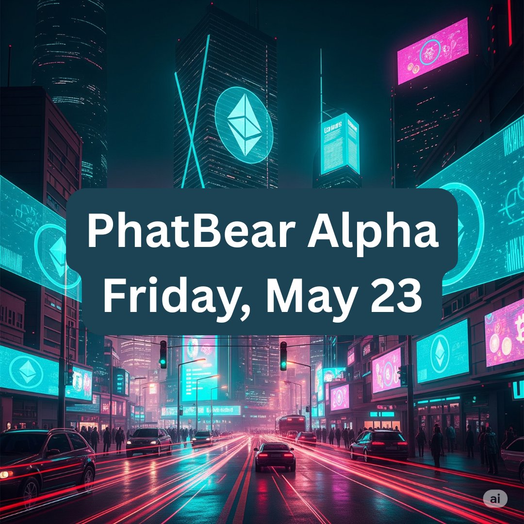 0xphatbear's tweet image. PhatBear Alpha – Friday, May 23

Topics: #EUTariffs @krakenfx $BTC @ChintaiNetwork @Infinit_Labs @sophon @KaminoFinance @virtuals_io

- - - - - ◇ - - - - ◇ - - - - -

1⃣ Market

$BTC: $109,815

Total MC: $3.46T (-1.07%)

24h Vol: $169.16B (-18.02%)

$BTC.D: 63%

$USDT.D: 4.48%…