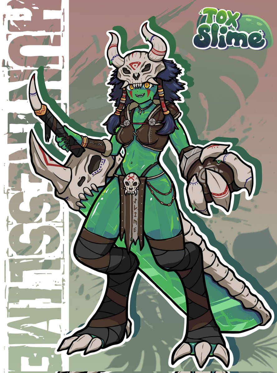 Monster Hunter Slimegirl #slimegirl #vtuber #art