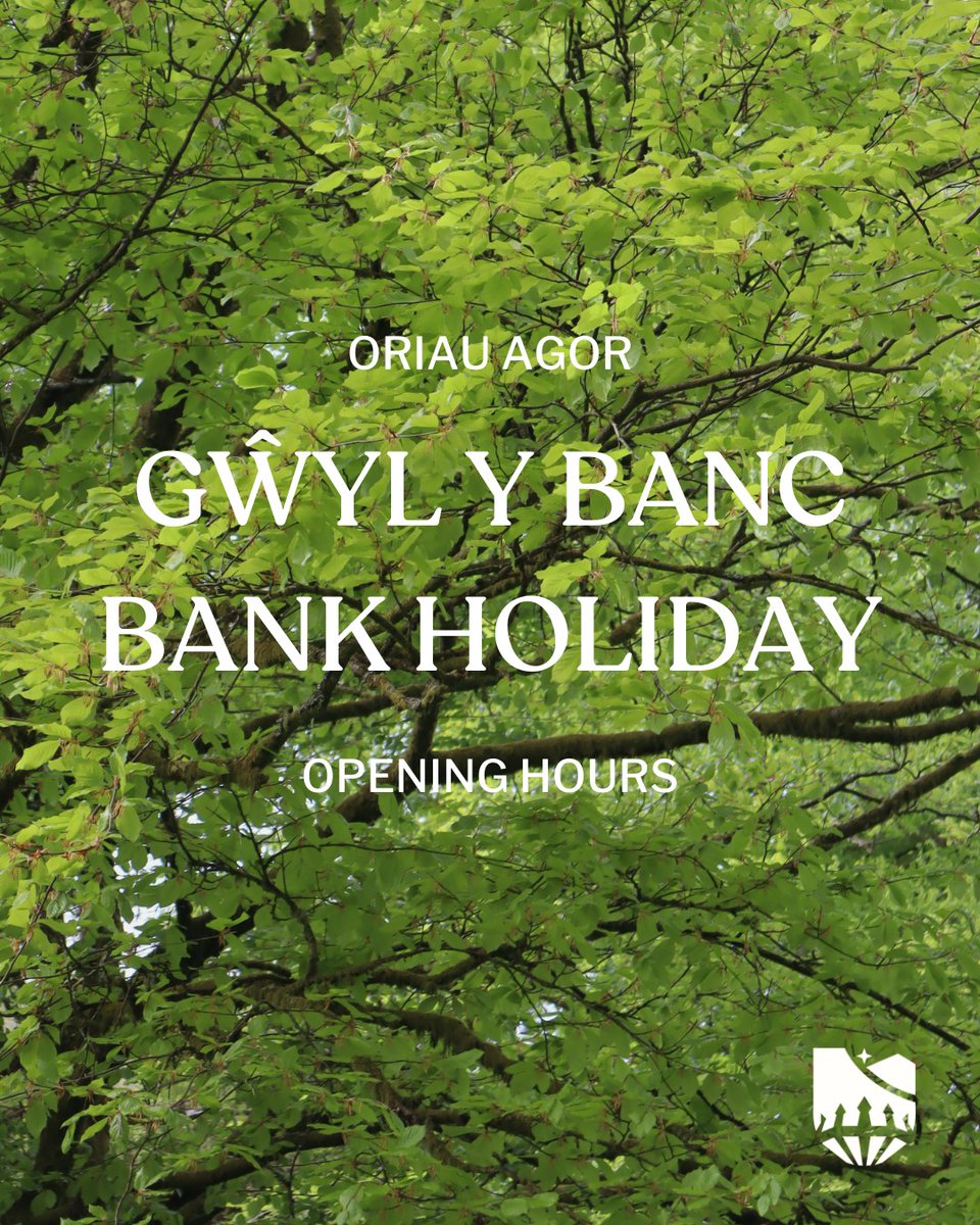 Parc Cenedlaethol Bannau Brycheiniog (@croesobannaub) on Twitter photo Oriau Agor Gwyliau 🌿 ⛰️
📍 Canolfan Ymwelwyr y Parc Cenedlaethol
9.30AM – 4.30PM
📍 Parc Gwledig Craig-y-nos
9.30AM – 5.30PM
📍 Canolfan Ymwelwyr y Fenni
10AM – 3PM
Sylwch, bydd ein llinellau ffôn swyddfa a swyddfa ar gau o 4.30PM, 23 Mai, ac yn ailagor am 8.30AM 27 Mai 2025 Oriau Agor Gwyliau 🌿 ⛰️
📍 Canolfan Ymwelwyr y Parc Cenedlaethol
9.30AM – 4.30PM
📍 Parc Gwledig Craig-y-nos
9.30AM – 5.30PM
📍 Canolfan Ymwelwyr y Fenni
10AM – 3PM
Sylwch, bydd ein llinellau ffôn swyddfa a swyddfa ar gau o 4.30PM, 23 Mai, ac yn ailagor am 8.30AM 27 Mai 2025