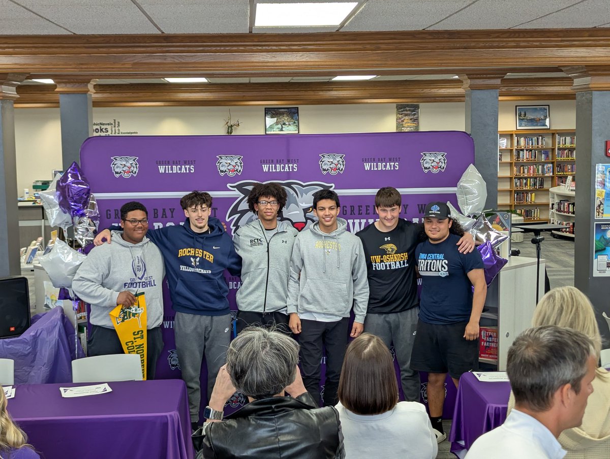 Coach_Brusoe's tweet image. Congrats to our six Green Bay West student-athletes who will be continuing their athletic and academic careers at the collegiate level! I'm fortunate to have coached each of these six young men the past few years and the best is yet to come for them!