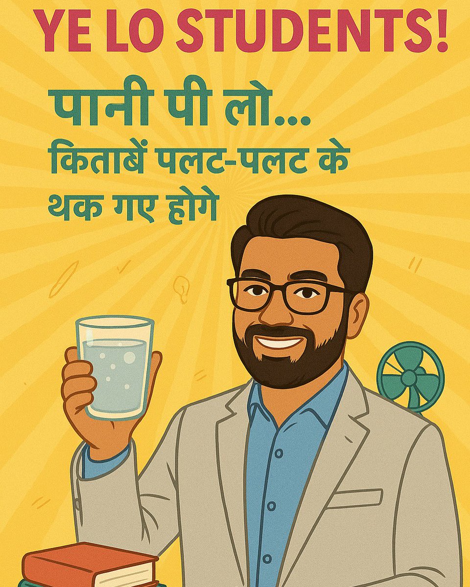 पढ़ते-पढ़ते थक गए होगे…
YE LO STUDENTS! पानी पी लो 🥛
Hydration is the first step to concentration!
#RamSir #StudyTips #StudentMotivation #जल_ही_ज्ञान_है”
#UPSC #UPSCPrelims2025 #ias #Civilservice