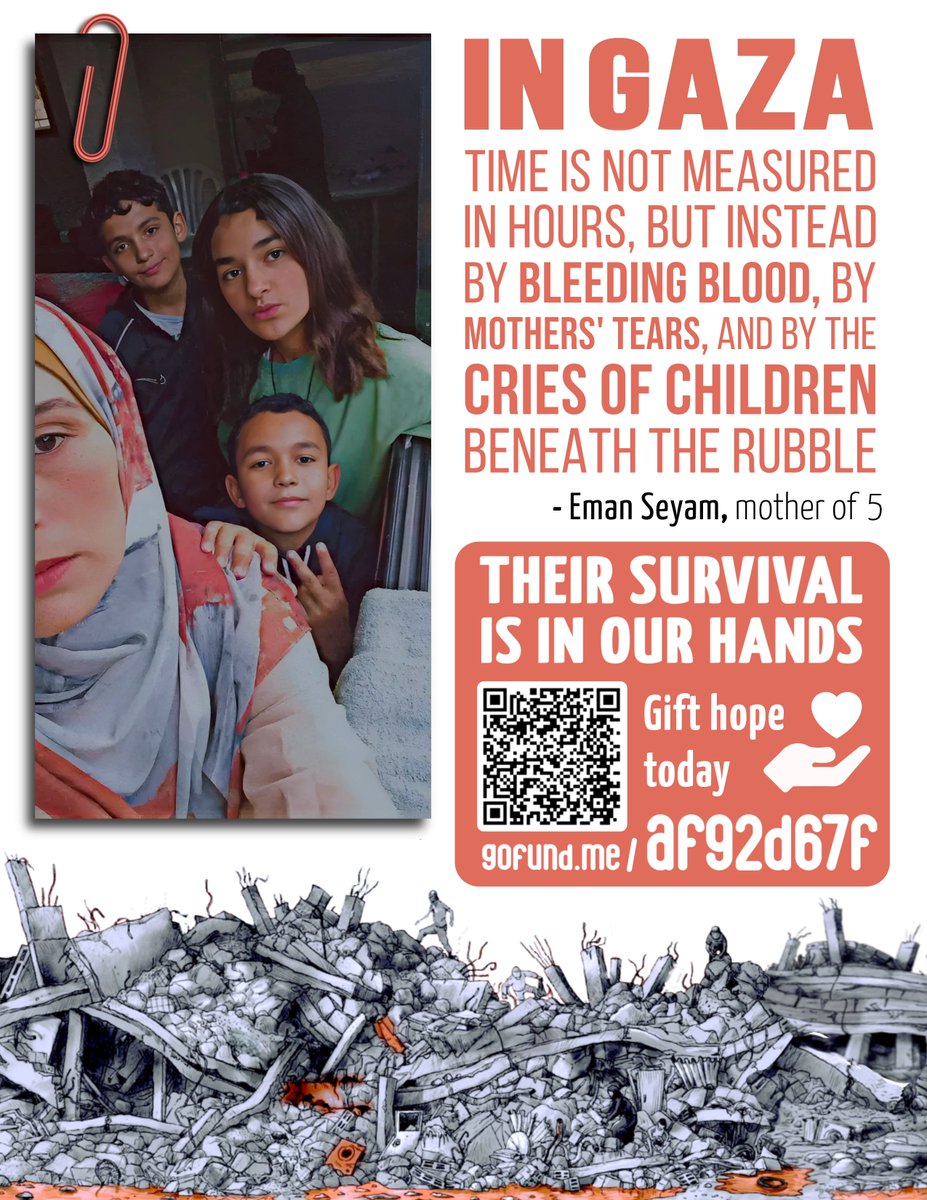 OpenBorders4Aid's tweet image. "Keep us in your prayers... The situation here is extremely difficult — it's genocide in every sense of the word. We're being bombed with every kind of weapon."
A donation won't protect Eman's family from bombs. But it will can halt their starvation for a day. 🙏👇
USDT:…