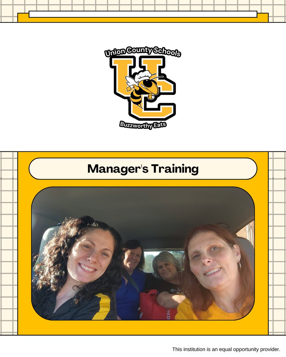 Some of our team attended an all-new manager's training yesterday. 🎓💼 Great energy, new skills, and big prep for next year. 🌟👏 Shoutout to Sims Middle, Union County High, Foster Park, and Buffalo Elementary. 🏫🍽️ Proud of this crew. 💪🎉 <a href="/ucsdsc/">UCSDSC</a>

📸 Katie Laux