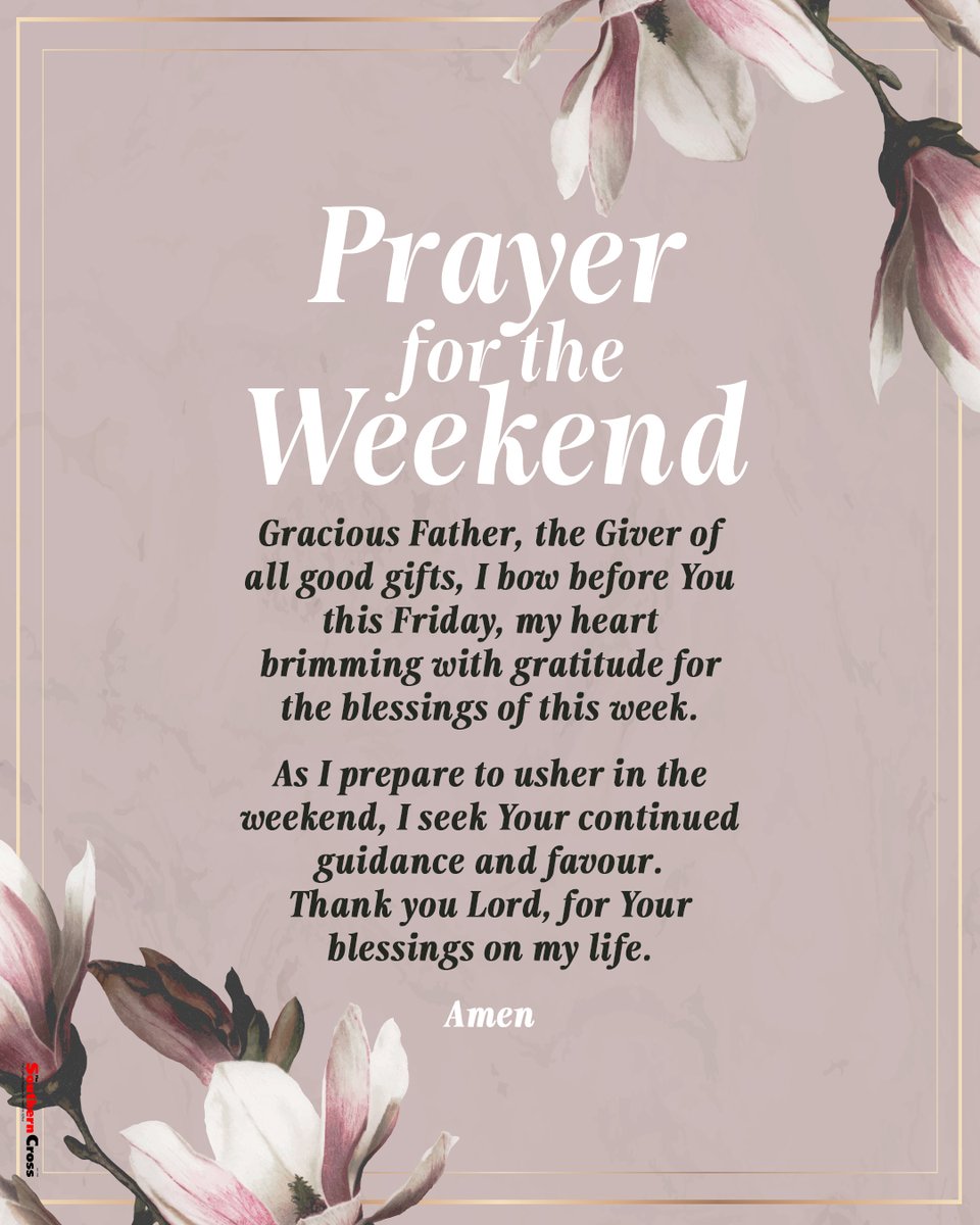 Blessed weekend, everyone🙏