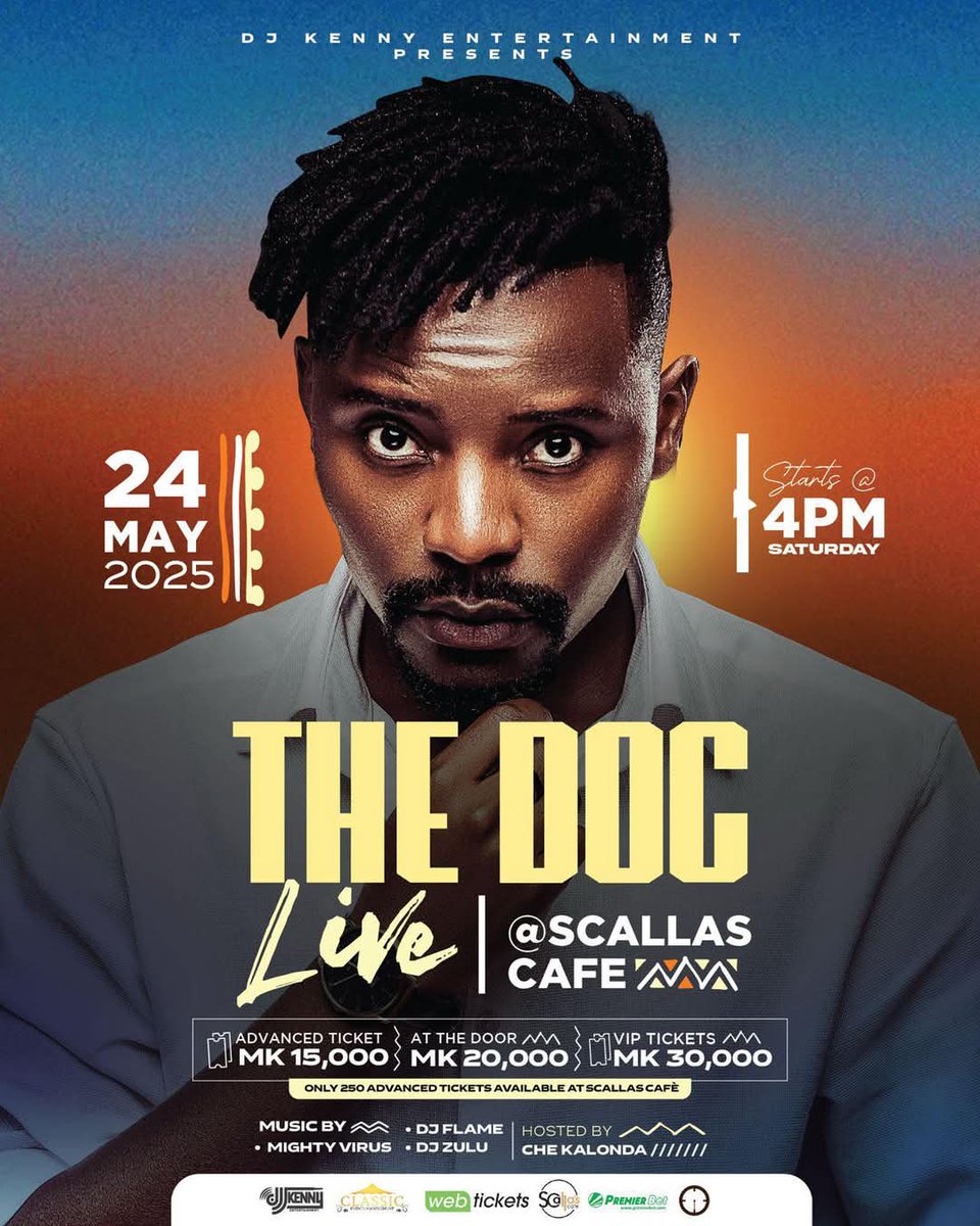 The white shirt Village boy is Glad to have been invited to Blantyre to perform for 1hr and 30 minutes by the Organizers of this event. Mawa Anyamuka ten koloko kuchoka kumudzi kuno, ku Town afika nthawi yabwino. He will be on stage at Exactly 22PM His performance ends at 23:30