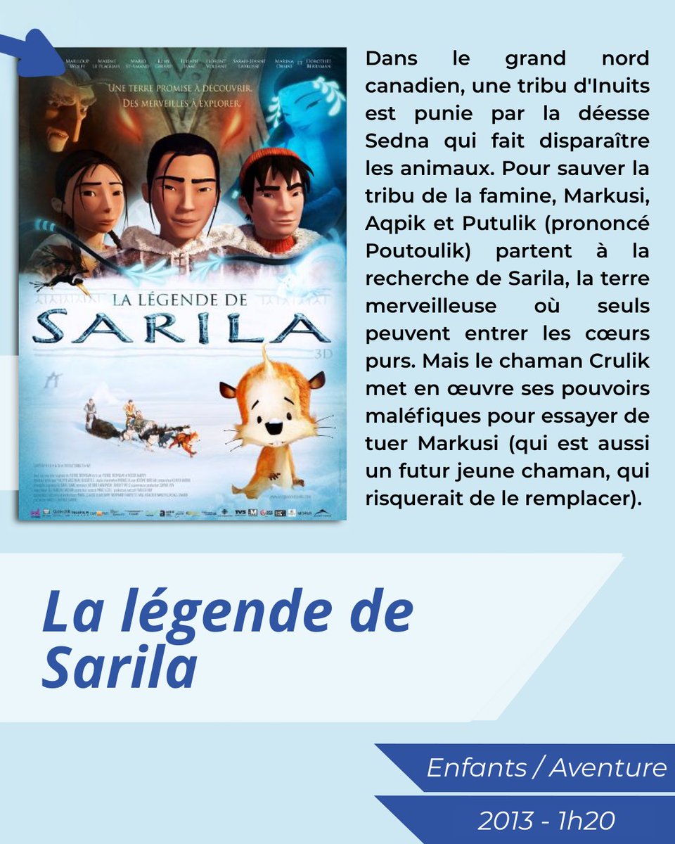imp_francais's tweet photo. Cette semaine, place à l’animation québécoise ! 🎬

Impératif français vous propose 3 films d’animation 100 % québécois à savourer en famille ou entre amis. 🍿

Et vous, avez-vous un dessin animé québécois préféré ? Dites-le-nous en commentaires ! 👇

#AnimationQuébécoise https://t.co/GSUPyRanrr