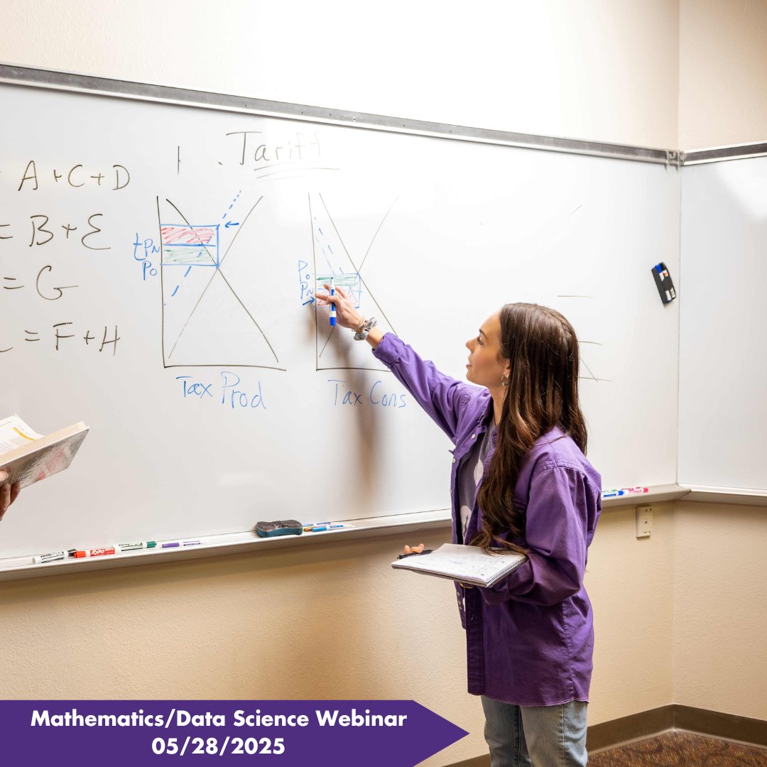 Love numbers, data, and solving big problems? Don’t miss our upcoming Data Science &amp; Mathematics webinar to see how Tarleton can help you turn your passion into a purpose-driven career. #TarletonGradSchool #TarletonStateUniversity

🔗 bit.ly/3RkGDSn