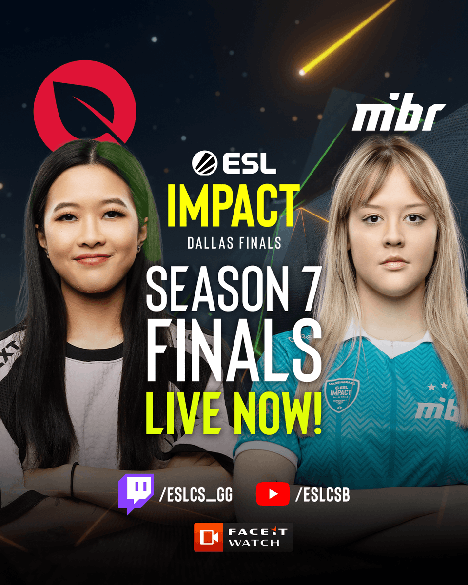 #ESLImpact Dallas Finals Day 2 is LIVE NOW 🚨 

Join the action as <a href="/FlyQuestRED/">FLY RED</a> face off against <a href="/MIBR/">MADE IN BRAZIL.</a> to kick off the day!

Catch it all on Twitch, YouTube &amp; <a href="/FACEIT/">FACEIT</a> Watch 🔥