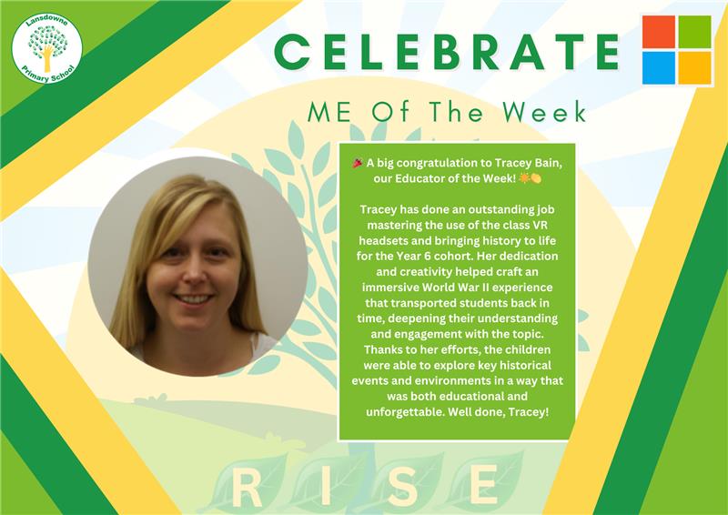 LansdowneME10's tweet image. 🎉 A huge well done to Tracey Bain @LansdowneME10 – our #MicrosoftEducator of the Week! 🌍🕶️
Tracey brought WWII history to life with @ClassVR, crafting an immersive experience for Year 6 that sparked curiosity and unforgettable learning!
@thestouracademy @MicrosoftEdu