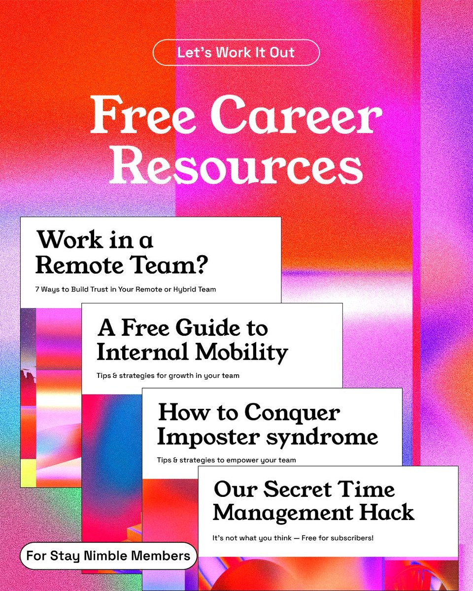 Stay Nimble tweet media