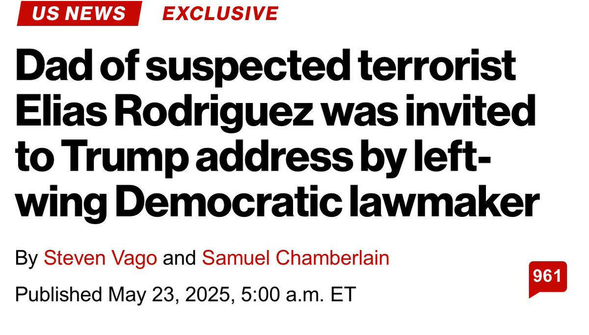 BREAKING: The father of the terrorist who murdered two Israeli embassy staffers was honored by Rep. Chuy García (D-IL) with an invite to Trump’s joint address to Congress in March.

It’s all interconnected.