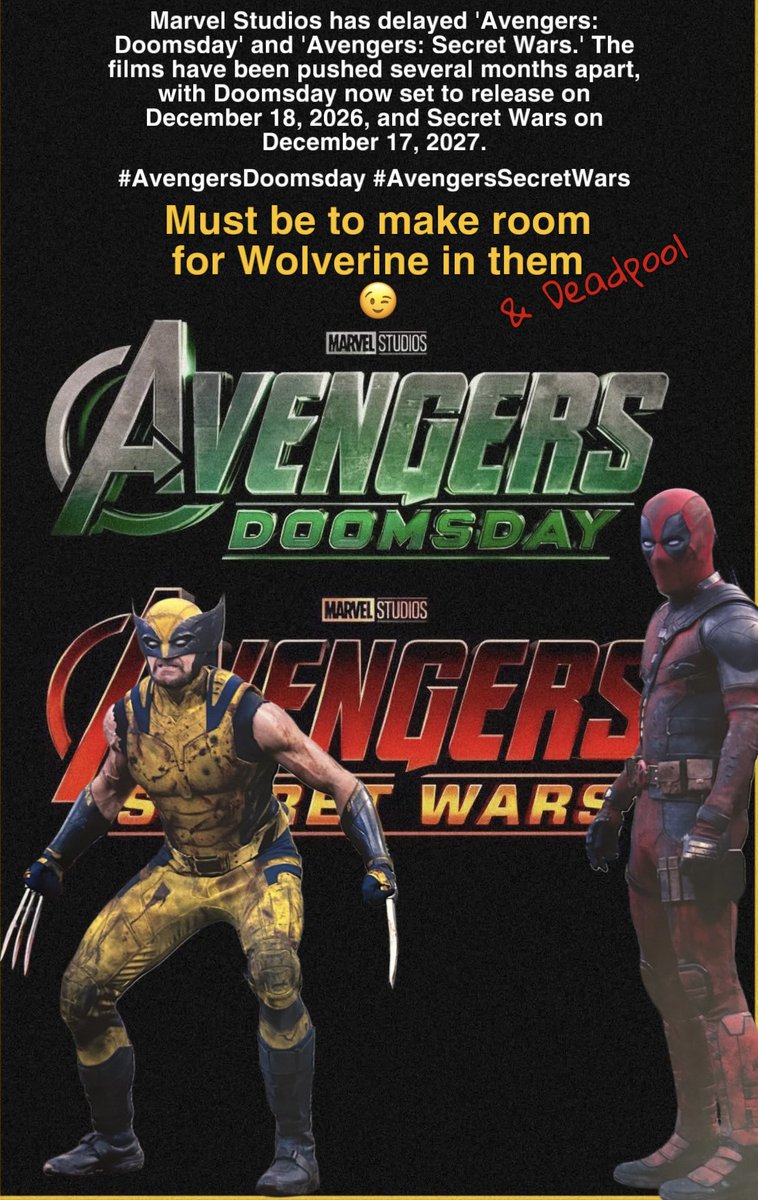 WolverSteve's tweet photo. #JustForFun #DeadpoolAndWolverine #Doomsday #HughJackman #Wolverine #Meme #wolvermeme #avengersdoomsday #Logan #SecretWars #JustForFun #avengers #doomsday #marvel #casting #MCU #annoucement #LFG #Original #Xmen #20century #Fox #RyanReynolds https://t.co/Cd3MXT5obn