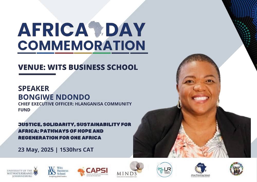 African Philanthropy Network (@infoapn) on Twitter photo Bongiwe Ndondo, CEO of <a href="/_Hlanganisa/">Hlanganisa Fund for Social & Gender Justice</a> Community Fund, speaks on the theme of solidarity at #AfricaDay2025! She emphasizes that African philanthropy is not born out of surplus but from a belief in the cause and community. Bongiwe Ndondo, CEO of <a href="/_Hlanganisa/">Hlanganisa Fund for Social & Gender Justice</a> Community Fund, speaks on the theme of solidarity at #AfricaDay2025! She emphasizes that African philanthropy is not born out of surplus but from a belief in the cause and community.