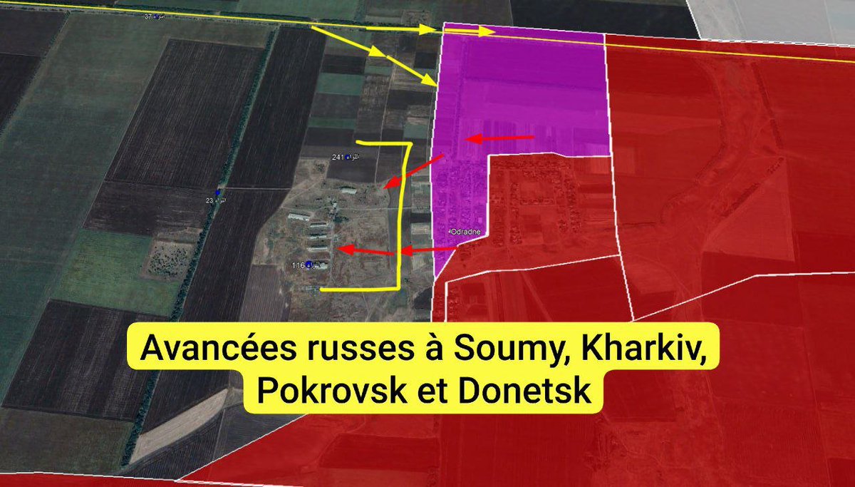 royy_tweets's tweet photo. Derniers développements dans la guerre entre la #Russie et l'#Ukraine au soir du 23 mai - sous-titré

- L'armée russe contrôle la majeure partie de #Loknya à #Soumy
- L'armée russe progresse autour de #Kamyanka à #Kharkiv

Lien vidéo :https://t.co/ojyTiJp2sm https://t.co/XrGxVvL7yS
