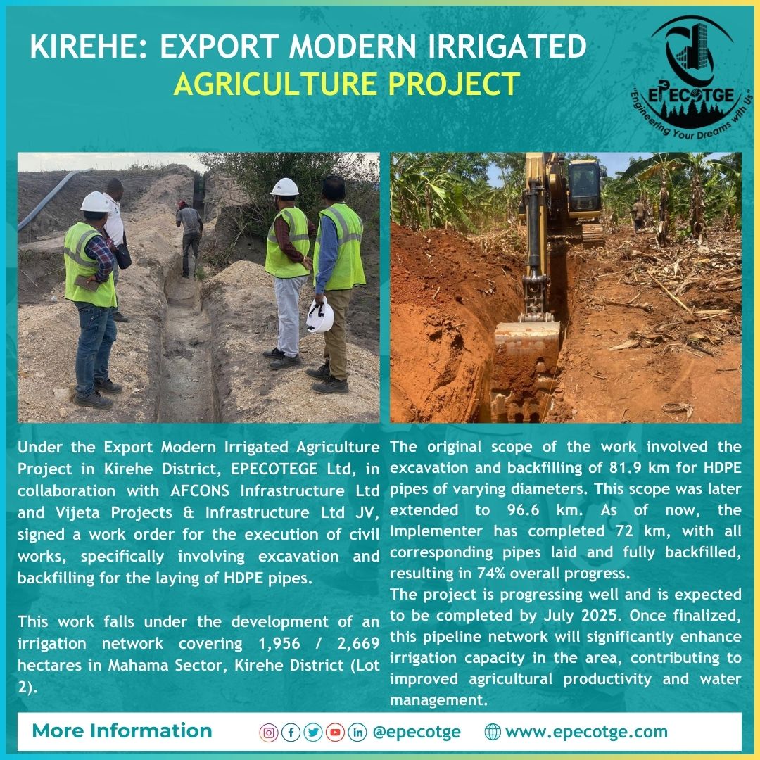 epecotge's tweet photo. 📢Catch up with us for more exciting updates on the Export Modern Irrigated Agriculture Project! 🚜 https://t.co/gvRSLLCPca