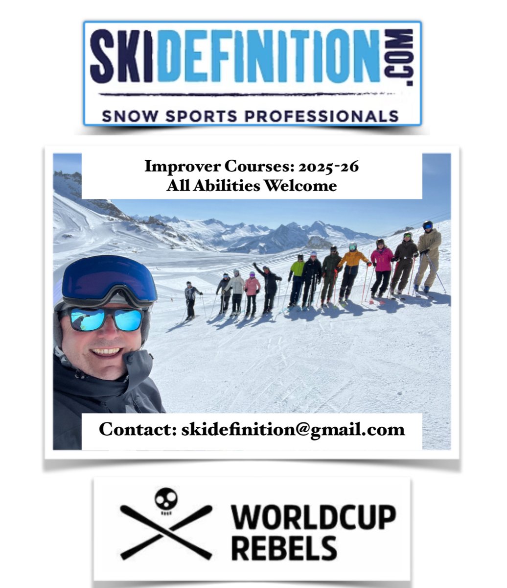Improver Courses 2025-26 Austria, Italy, Spain.
Join the Team and get in contact with Ski Definition.
E: skidefinition@gmail.com
W: skidefinition.com
Improver Courses for all abilities in a variety of different resorts this winter 2025-26.