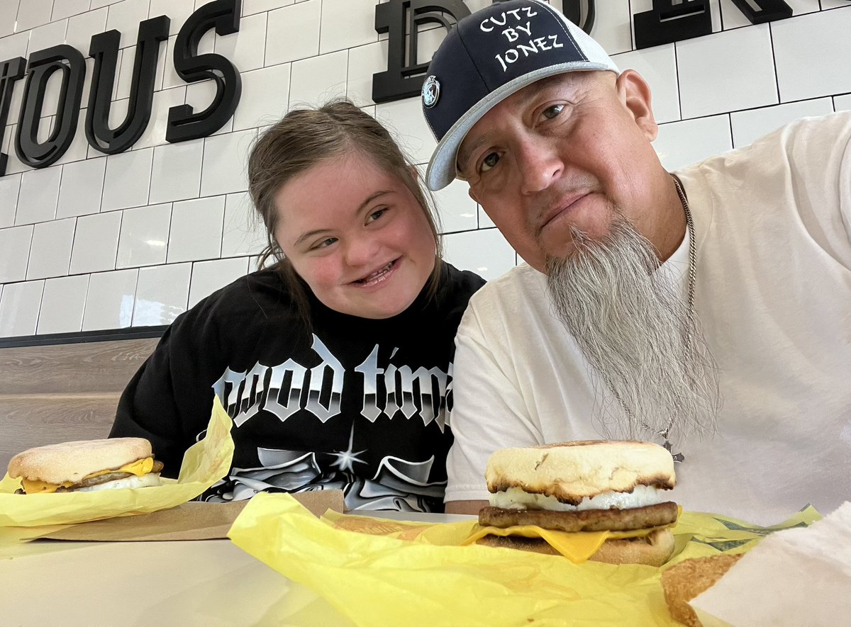 Breakfast with My Number 1 Homie , My Best Friend, My Baby, My Princess, My World , 
My Kimmie !
#kimmieiscool