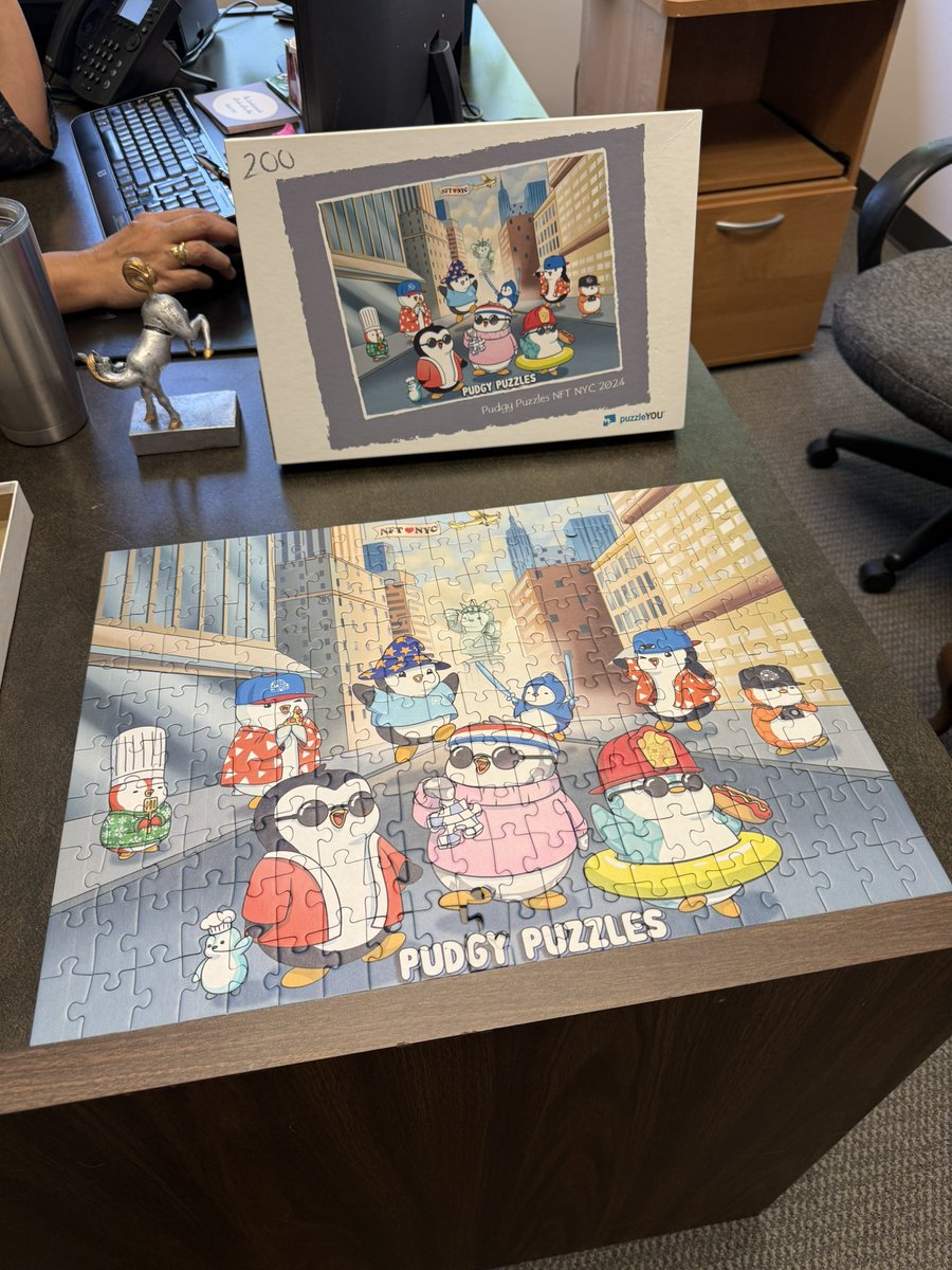 Working hard or hardly working? 

Who has this specialist edition puzzle from last year’s NFT NYC?