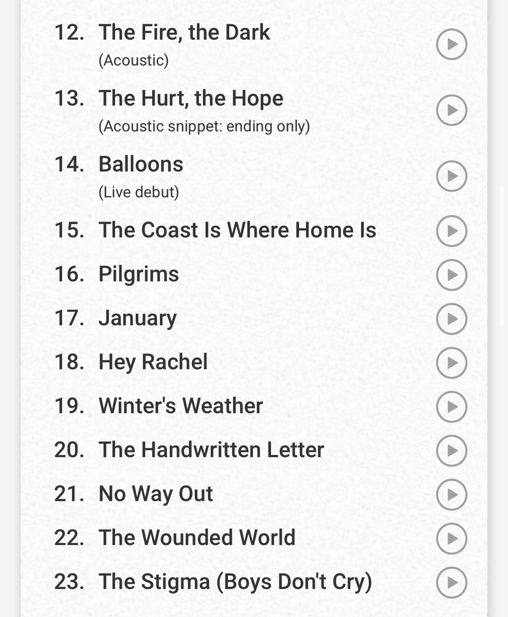 spoiler alert for tonight but last night was the most fun setlist we’ve ever played. thank you brighton 🖤 still speechless, all i have to say is it’s good to be back.