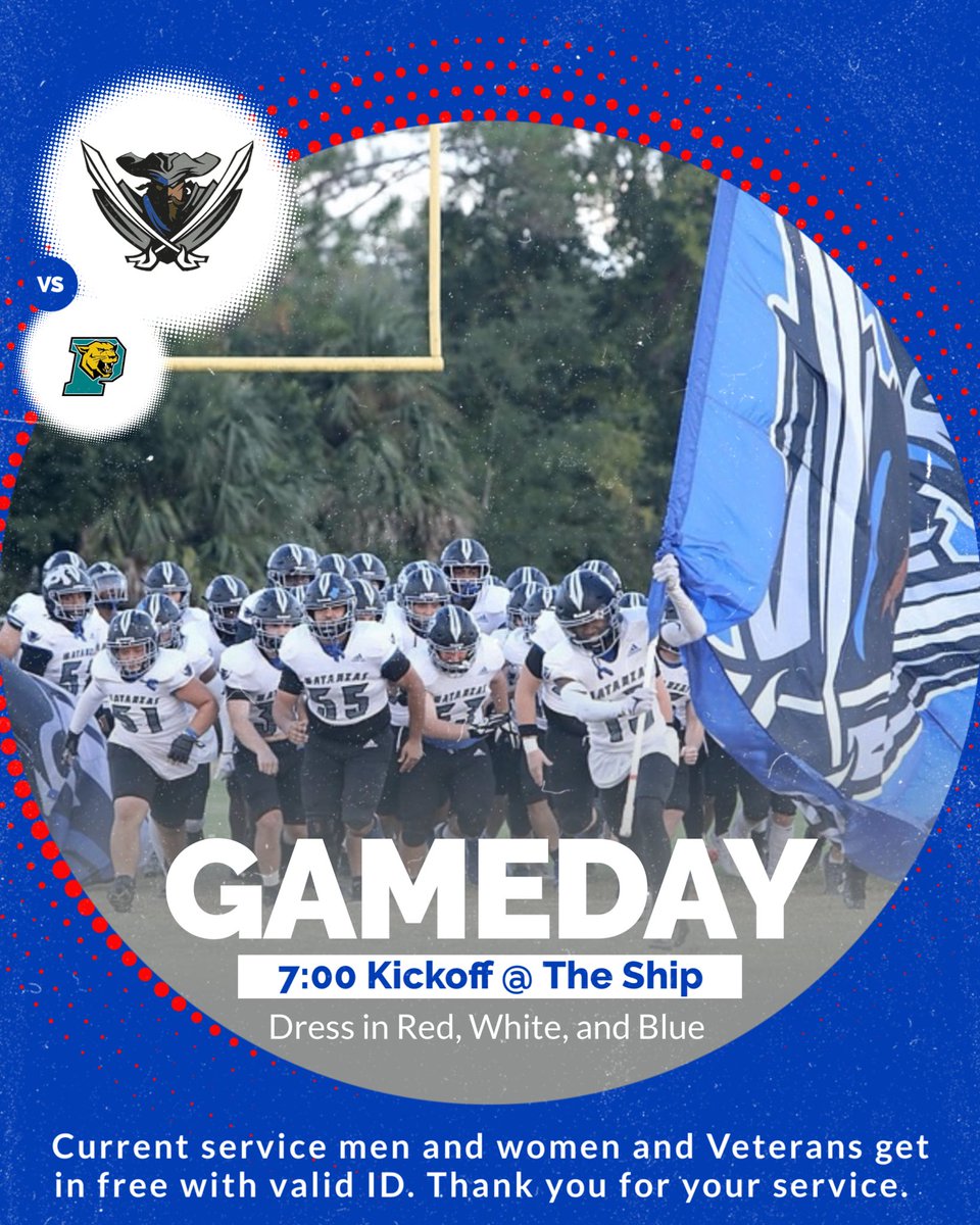 Matanzas Football (@mhspiratefb) on Twitter photo ๐จ: Spring Game
โฐ: 7:00pm
๐: Pine Ridge
๐บ: โThe Shipโ
๐: 3535 Pirate Nation Way
Palm Coast, FL 32137
๐: Red, White, and Blue ๐บ๐ธ ๐บ๐ธ ๐บ๐ธ
๐: events.hometownticketing.com/boxoffice/mhspโฆ
๐ป: flaglerbroadcasting.com
๐บ: youtube.com/@flaglerbroadcโฆ
๐ง: ๐ต๐ต
#TakeEverything ๐๏ธ
W.I.N.โ ๏ธ ๐จ: Spring Game
โฐ: 7:00pm
๐: Pine Ridge
๐บ: โThe Shipโ
๐: 3535 Pirate Nation Way
Palm Coast, FL 32137
๐: Red, White, and Blue ๐บ๐ธ ๐บ๐ธ ๐บ๐ธ
๐: events.hometownticketing.com/boxoffice/mhspโฆ
๐ป: flaglerbroadcasting.com
๐บ: youtube.com/@flaglerbroadcโฆ
๐ง: ๐ต๐ต
#TakeEverything ๐๏ธ
W.I.N.โ ๏ธ
