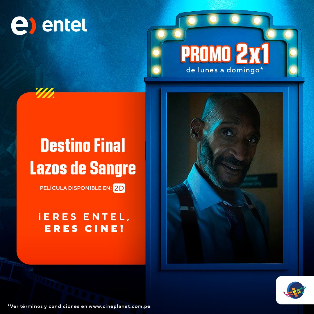cineplanet's tweet photo. ¡Cine + Entel = Plan Perfecto! 🎬
Disfruta descuentos exclusivos en Cineplanet por ser cliente Entel. Compra en https://t.co/l3gM713b0F o app y vive el cine como nunca. 💙
#PromoEntel #Cineplanet #MeGustaCineplanet #NuestraCartelera https://t.co/11x5L5IfFp
