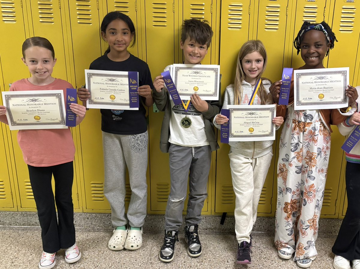 Congratulations to Drum Point’s Noetic Contest winners and National Honorable Mentions. An extra special shout out to Preston, who earned a spot in the 2nd Grade National Honor Roll, which means he placed in the top 10% of the country! 🌟 <a href="/DPESDragons/">DPES Dragons</a>