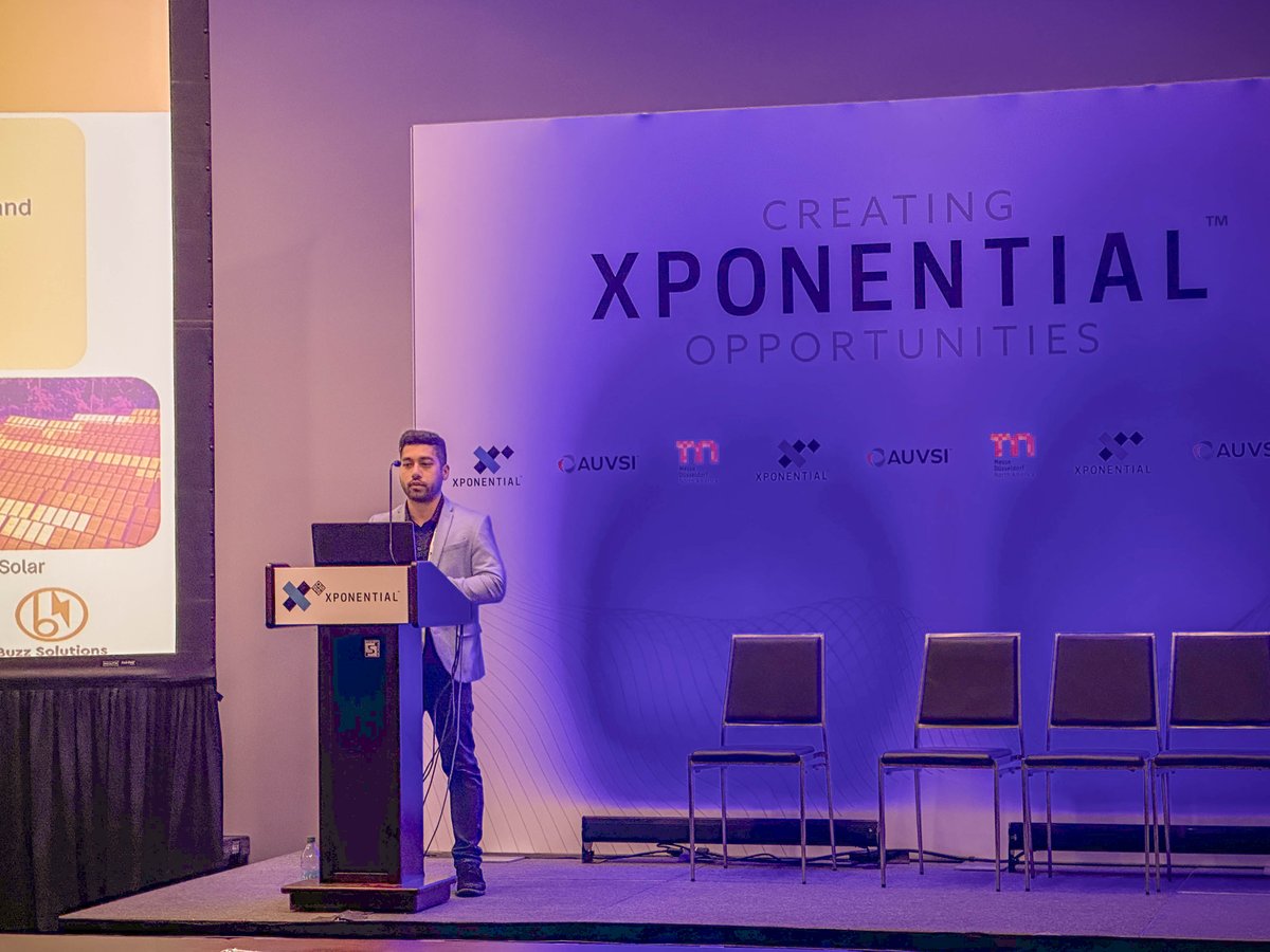 Buzz Solutions (@buzzsolutions1) on Twitter photo Just back from #XPO2025 with <a href="/AUVSI/">Association for Uncrewed Vehicle Systems Intl</a>. #UAVs are transforming utility inspections. Our CTO/COO, <a href="/vikhyatchaudhry/">Vik Chaudhry</a>, showed how Buzz applies #AI to boost accuracy, streamline reviews & unlock real value for utilities. #UAV #UtilityInspections
Request a demo: hubs.li/Q03nQNBD0 Just back from #XPO2025 with <a href="/AUVSI/">Association for Uncrewed Vehicle Systems Intl</a>. #UAVs are transforming utility inspections. Our CTO/COO, <a href="/vikhyatchaudhry/">Vik Chaudhry</a>, showed how Buzz applies #AI to boost accuracy, streamline reviews & unlock real value for utilities. #UAV #UtilityInspections
Request a demo: hubs.li/Q03nQNBD0
