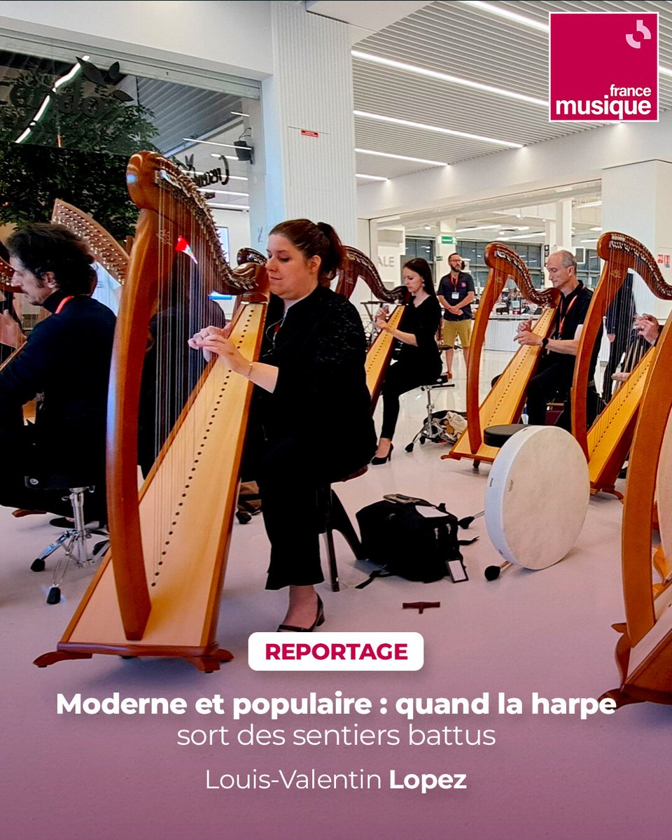 Concerts dans des lieux insolites, notes de rock ou de heavy metal... En 2025, la harpe se plait à battre en brèche l'image prétendument guindée que certains lui prêtent. Reportage au festival Harpes au Max, en Loire-Atlantique ➡️ l.francemusique.fr/W81