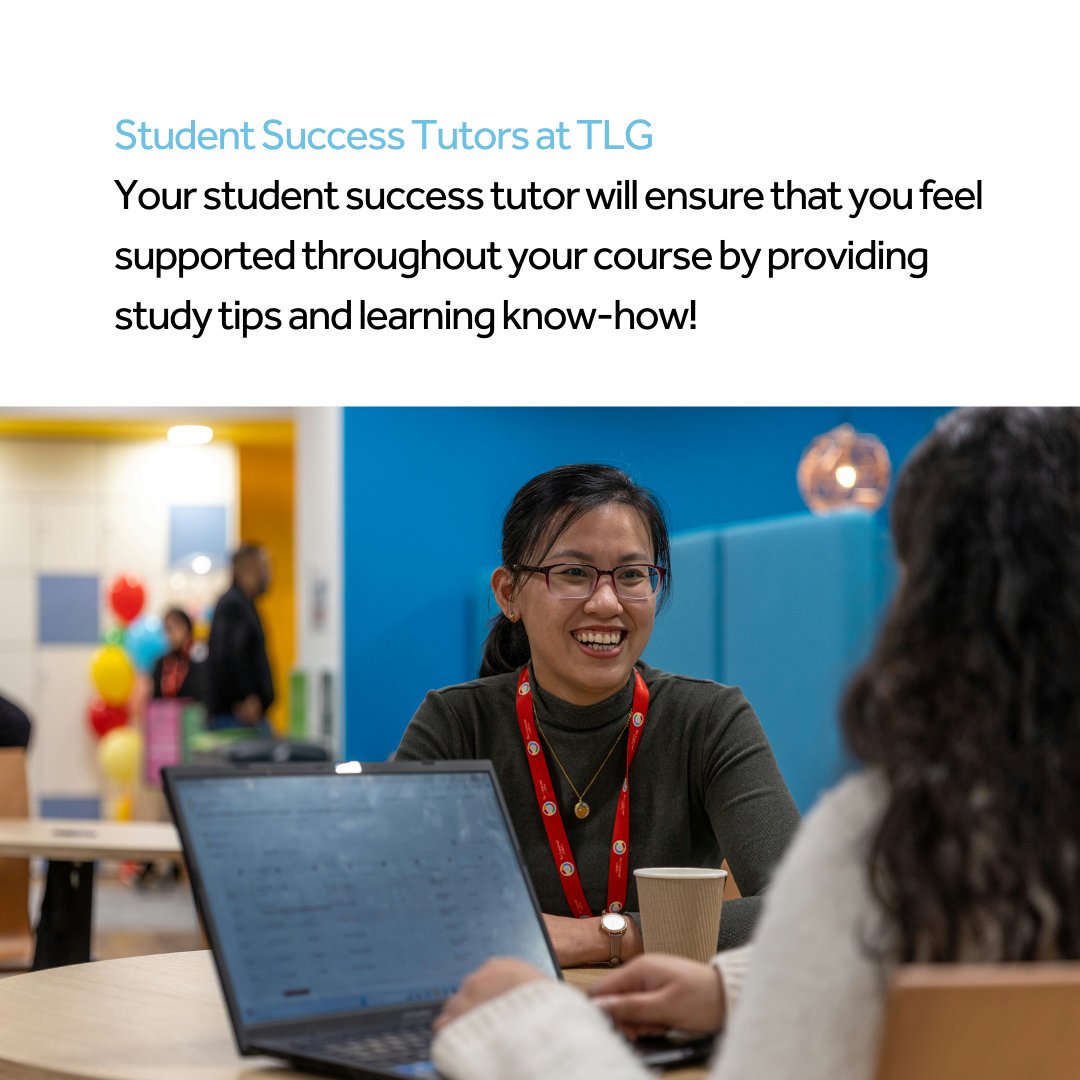 Every TLG student gets their very own student success tutor, ready to offer guidance, answer questions, and maybe even remind you that coffee breaks are necessary for survival ☕️🌟

Helping you stay on track and making sure you feel confident every step of the way 🙌