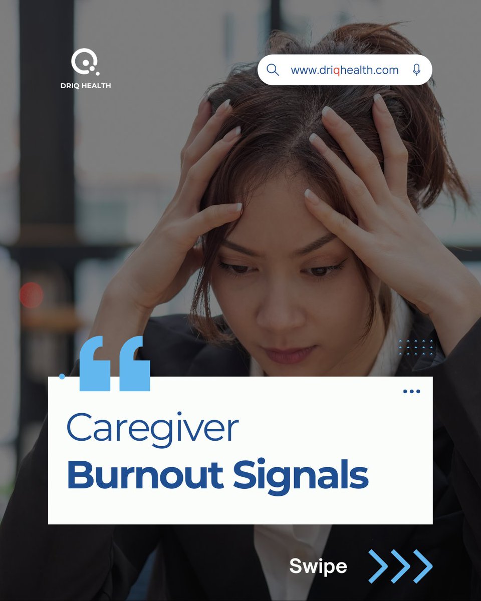 DriQHealth's tweet photo. Exhausted? Irritable? You might be in caregiver burnout. Step back, let tech check-in for you. #CaregiverSupport
https://t.co/63SI5ZzJRp https://t.co/31Nc0PNgJj