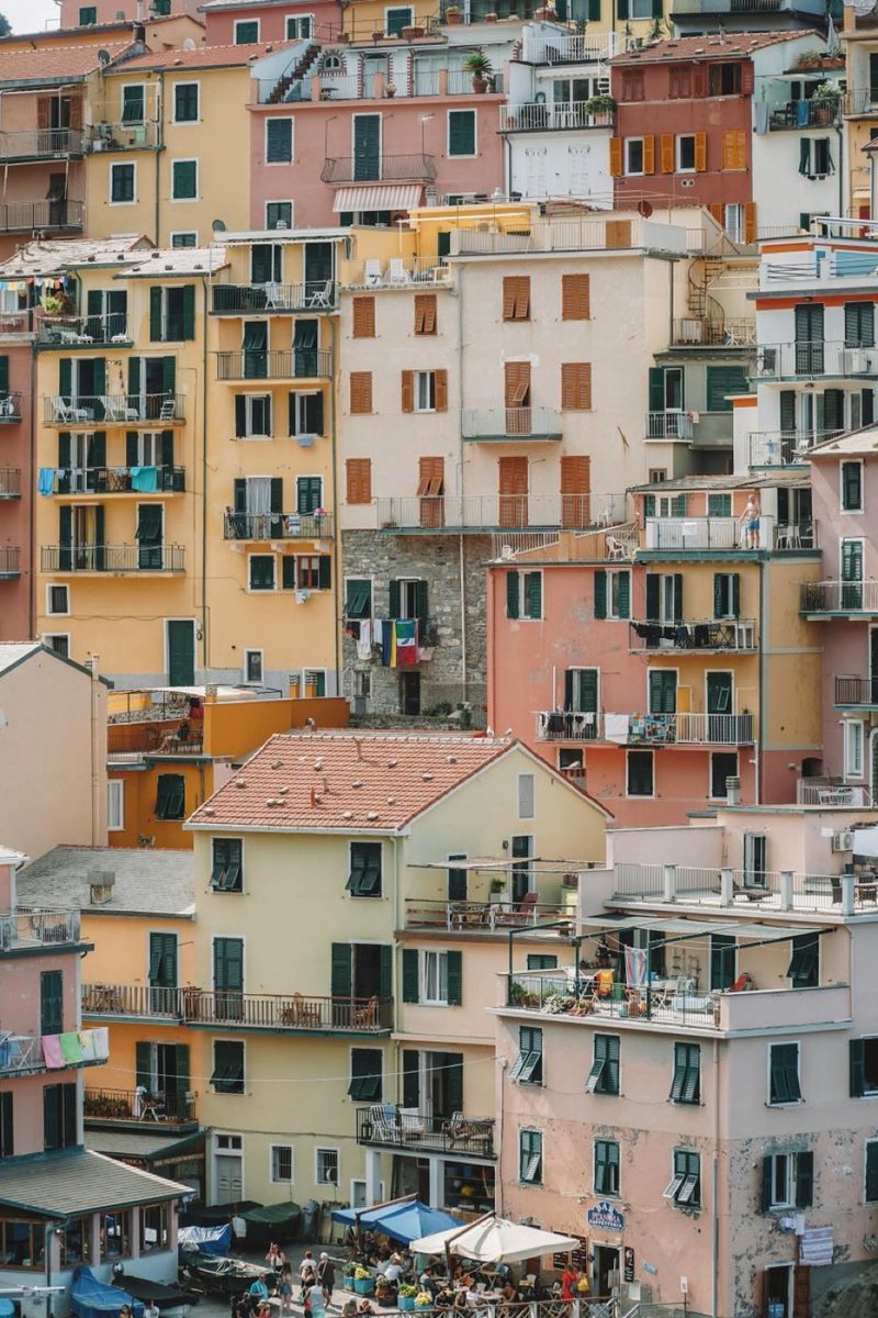 Le tonalità pastello di Riomaggiore 🇮🇹