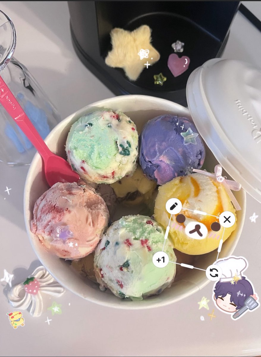 rinbby_'s tweet photo. お嬢と同じ日にサーティワン買った🍨⟡.· https://t.co/V2dNFppSNd