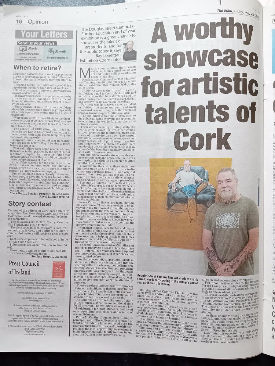 Cork College of FET - Douglas Street Campus (@douglasst_ccfet) on Twitter photo Unfolding Now makes the Echo! 👍👏🎉❤️🥳 <a href="/CorkETB/">CorkETB🇮🇪🇪🇺</a> <a href="/DenisLeamy/">Denis Leamy</a> <a href="/DSC_Library/">DSC_Library</a> <a href="/dsctextiles/">dsctextiledesign</a> <a href="/DSC_Erasmus/">Erasmus Travel and Student Services DSC</a> <a href="/ThisisFet/">thisisFET</a> <a href="/QQI_connect/">QQI</a> <a href="/EUErasmusPlus/">Erasmus+</a> <a href="/corklearning/">Cork Learning City</a> <a href="/Leargas/">Léargas</a> <a href="/aontas/">AONTAS</a> <a href="/Instgc/">IGC</a> <a href="/FETColleges_IE/">FET Colleges Ireland</a> <a href="/DeptofFHed/">Department of Further and Higher Education</a> <a href="/corkcitycouncil/">Cork City Council</a> <a href="/corkdfas/">Corkdfas</a> <a href="/elmarie96/">Elmarie Mawe 🎙</a> <a href="/torban69/">John Roycroft</a> <a href="/STEMSouthWest_/">STEM South West</a> #FET Unfolding Now makes the Echo! 👍👏🎉❤️🥳 <a href="/CorkETB/">CorkETB🇮🇪🇪🇺</a> <a href="/DenisLeamy/">Denis Leamy</a> <a href="/DSC_Library/">DSC_Library</a> <a href="/dsctextiles/">dsctextiledesign</a> <a href="/DSC_Erasmus/">Erasmus Travel and Student Services DSC</a> <a href="/ThisisFet/">thisisFET</a> <a href="/QQI_connect/">QQI</a> <a href="/EUErasmusPlus/">Erasmus+</a> <a href="/corklearning/">Cork Learning City</a> <a href="/Leargas/">Léargas</a> <a href="/aontas/">AONTAS</a> <a href="/Instgc/">IGC</a> <a href="/FETColleges_IE/">FET Colleges Ireland</a> <a href="/DeptofFHed/">Department of Further and Higher Education</a> <a href="/corkcitycouncil/">Cork City Council</a> <a href="/corkdfas/">Corkdfas</a> <a href="/elmarie96/">Elmarie Mawe 🎙</a> <a href="/torban69/">John Roycroft</a> <a href="/STEMSouthWest_/">STEM South West</a> #FET