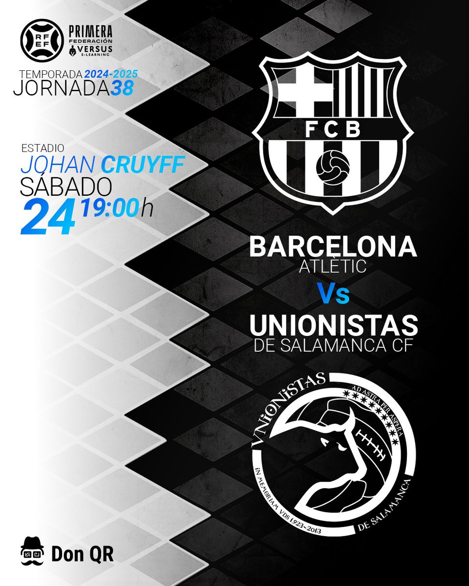 📺 Mañana vemos a <a href="/UnionistasCF/">Unionistas de Salamanca CF</a> a las 19:00h en:

📍Baviera (Zona Gran Vía)
📍Picofino (Íscar Peyra)
📍Génesis (Santa Marta, av. principal)
📍Juana Brava (Van Dyck)

Cerca del Reina Sofía:
📍Restaurante Guinaldo
📍Café bar Tatoo's
📍Ele tapas bar