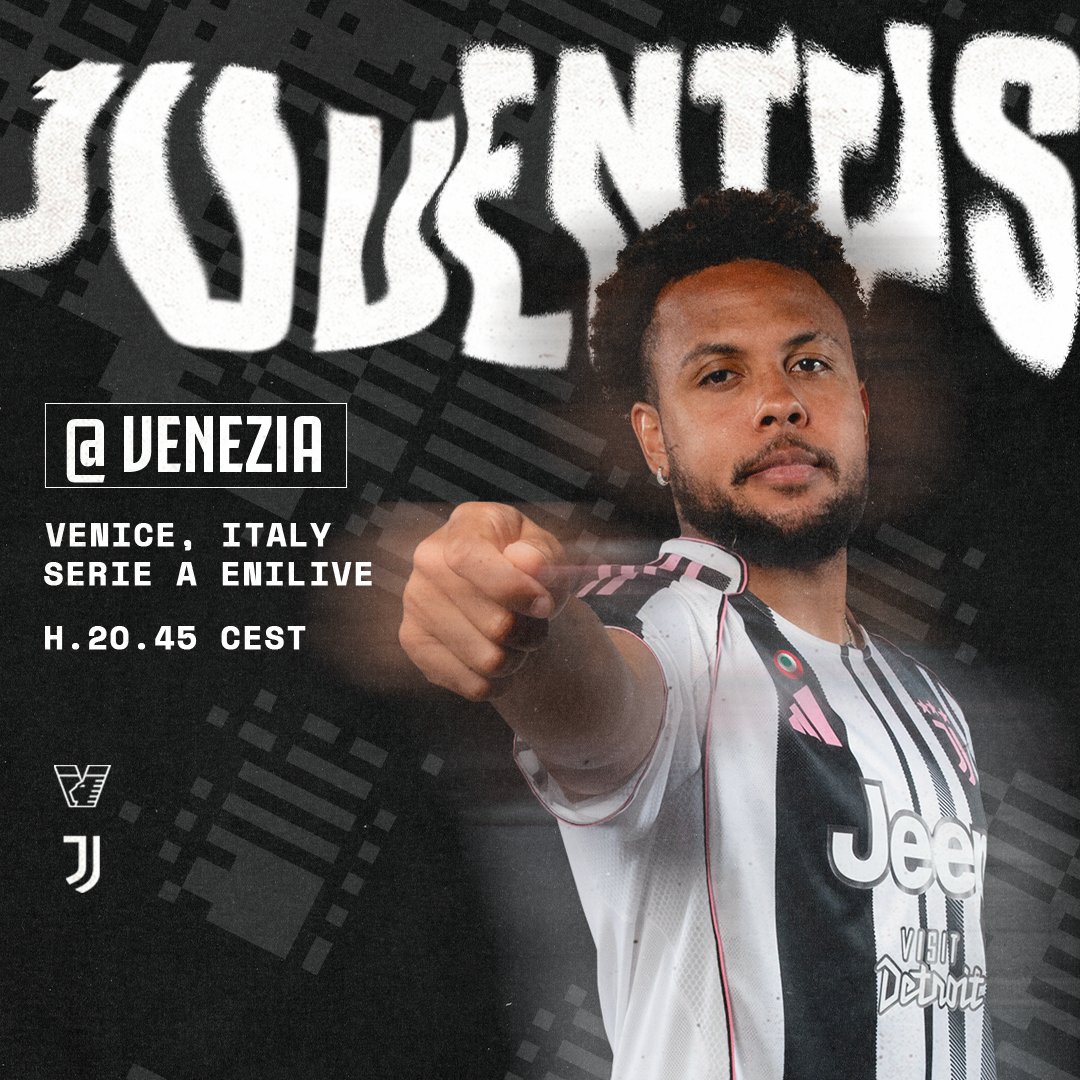 juventusfcen's tweet photo. 🔚 Season finale
🇮🇹 @SerieA_EN
🆚 @VeneziaFC_EN
🏙️ Venice
⏰ 20:45 CEST
📲 #VeneziaJuve https://t.co/VZHzzu1JZs