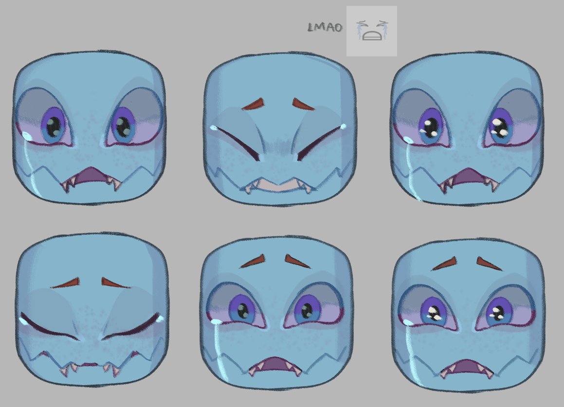paleoblosious's tweet image. Isle 10 spider phase 2 boss behind the scenes!
Fancier storyboard by Planta.
MS paint storyboard by me xD
Blender draft animated by me.
Mantis crying concepts by @_fineena