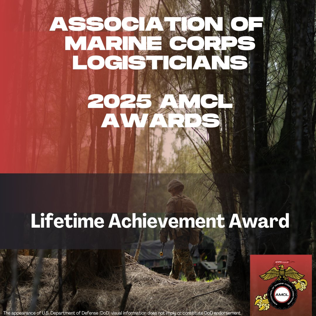 USMC_Loggies's tweet photo. Hey AMCL, how do I recognize one of my Marines?  

Easy, submit the nomination for the Lifetime Achievement Award at https://t.co/NxZwj3Gega.  Awardees must be nominated (BY YOU).  Any Active, Reserve, or Civilian Marine with 9 years of service is eligible. https://t.co/PyYX07kehu