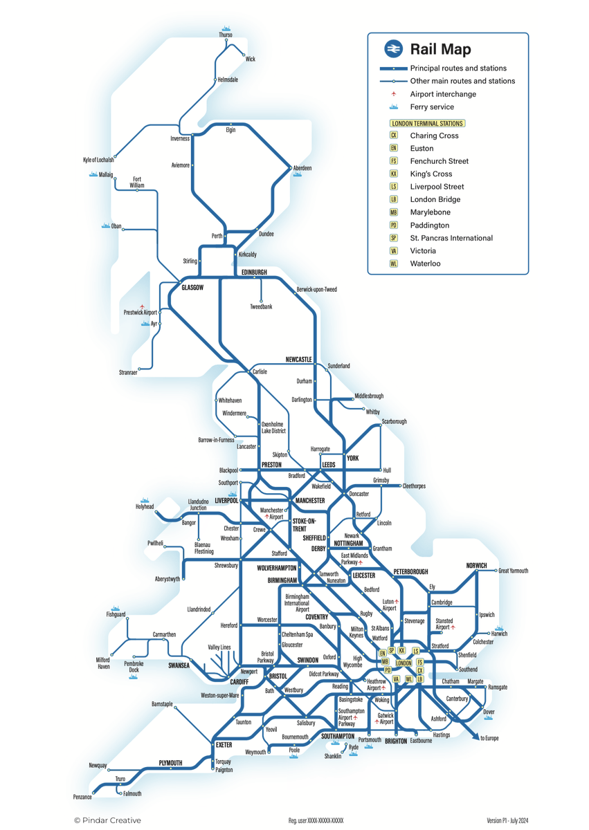 Newish National Rail map from <a href="/PindarCreative/">Pindar Creative</a> - how many errors can you spot? Eighteen counted in the third column here:
projectmapping.co.uk/Reviews/gbrail… 
Disapointing from this established cartographer.
