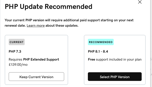 YaddyVirus's tweet photo. I know maintaining old codebases is a hassle, but wtf is that pricing @GoDaddy ?
*angrily updates code* https://t.co/jciieW9x1s