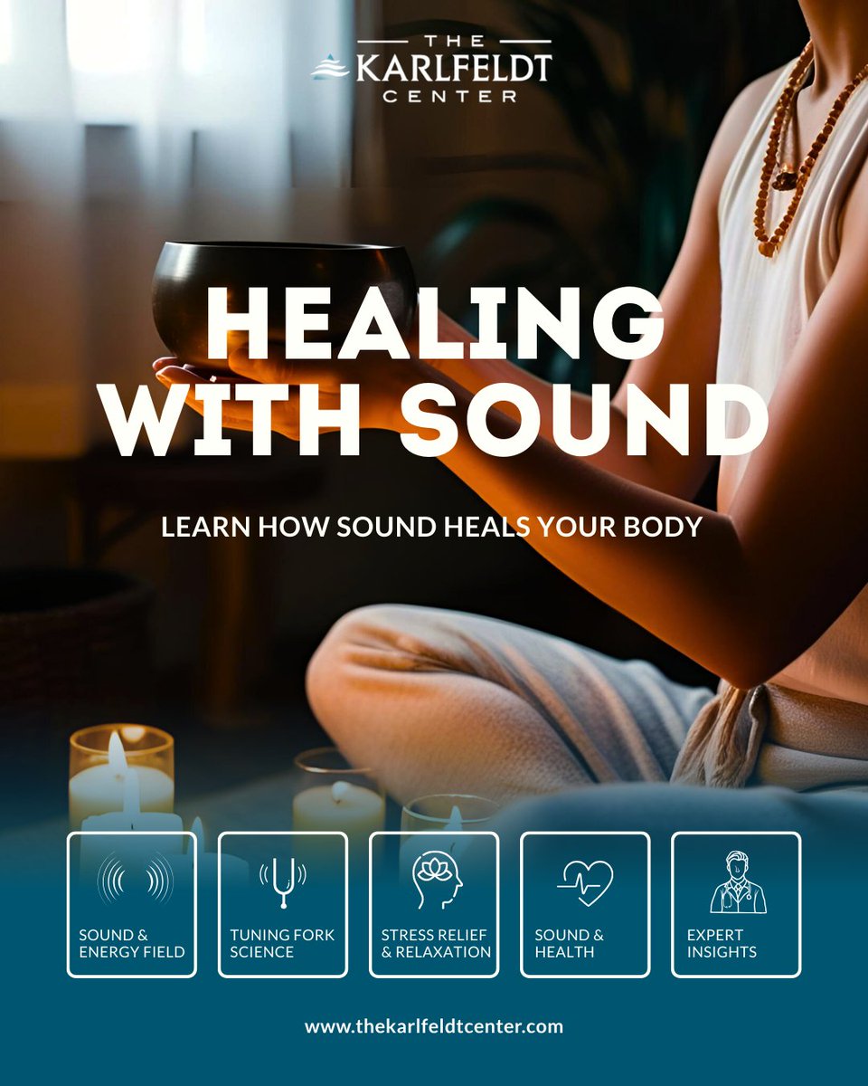 Did you know that sound frequencies help restore balance and promote healing in your body?

Read the blog and listen now to "Healing Your Electric Body with Sound"! thekarlfeldtcenter.com/healing-your-e…
Discover more: linktr.ee/thekarlfeldtce…

#SoundHealing #BiofieldTuning #TheKarlfeldtCenter