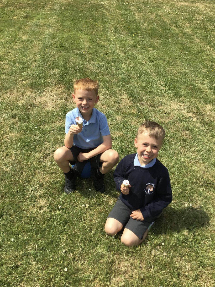 CWPAcademy's tweet photo. Check out these amazing photos of our fantastic Year 1 pupils enjoying their ice cream rewards! 
They earned this treat by being the year group with the most 5-star reads this term! 🍦📚 #Year1Champions #IceCreamParty #5StarReaders #StudentSuccess #ProudMoments https://t.co/n7WxDGXwrJ