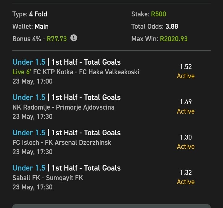Mr Sherrif the Fisherman (@sherriffthecap) on Twitter photo Let fish here on <a href="/Easybet_SA/">Easybet South Africa</a>
Copy my bet slip here ๐๐พ
easybet.co.za/sports?bookedBโฆ
โฐ Kick-off ๐๐พ : Today!
๐ Bet Slip Code ๐๐พ : 03-237407
Sign up using my promo CODE ๐๐พ FISH50 to get a R50 Sign-Up Bonus + 25 Bonus Spins ๐๐พ
ebpartners.click/o/R4vQhw
18+ Ts & C's Apply Let fish here on <a href="/Easybet_SA/">Easybet South Africa</a>
Copy my bet slip here ๐๐พ
easybet.co.za/sports?bookedBโฆ
โฐ Kick-off ๐๐พ : Today!
๐ Bet Slip Code ๐๐พ : 03-237407
Sign up using my promo CODE ๐๐พ FISH50 to get a R50 Sign-Up Bonus + 25 Bonus Spins ๐๐พ
ebpartners.click/o/R4vQhw
18+ Ts & C's Apply