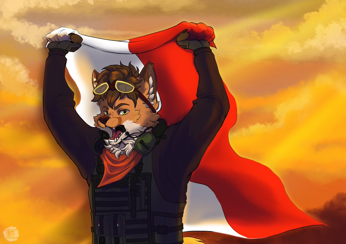 TaylaTaur's tweet image. Patriotic commission for local fur! IndonesianPride