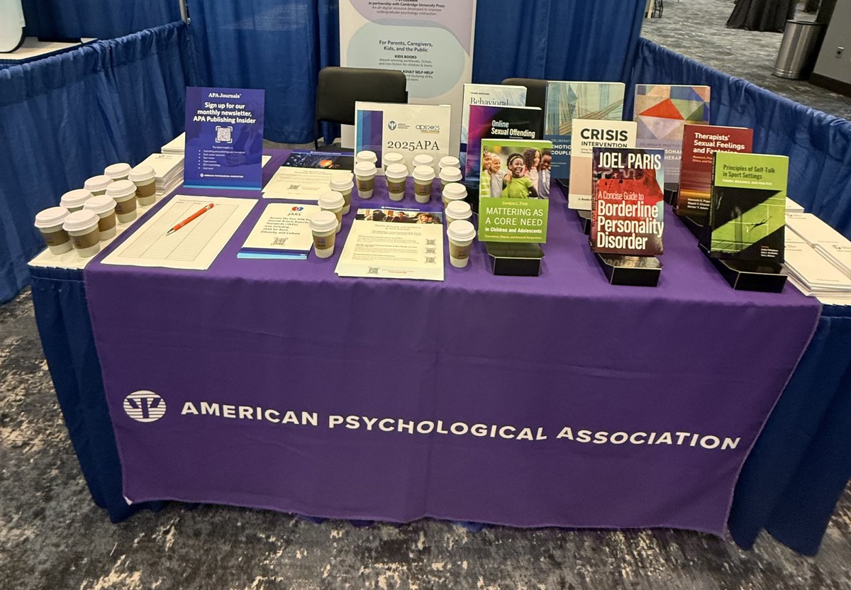 APA Style (@apa_style) on Twitter photo We are excited to be at the 2025 annual convention of the Association for Psychological Science <a href="/PsychScience/">Association for Psychological Science</a>, #APS25DC) in Washington, DC.
Stop by the American Psychological Association booth (311) to chat about <a href="/APA_Books/">APA Books</a>, <a href="/APA_Journals/">APA Journals</a>, and #APAStyle. We are excited to be at the 2025 annual convention of the Association for Psychological Science <a href="/PsychScience/">Association for Psychological Science</a>, #APS25DC) in Washington, DC.
Stop by the American Psychological Association booth (311) to chat about <a href="/APA_Books/">APA Books</a>, <a href="/APA_Journals/">APA Journals</a>, and #APAStyle.